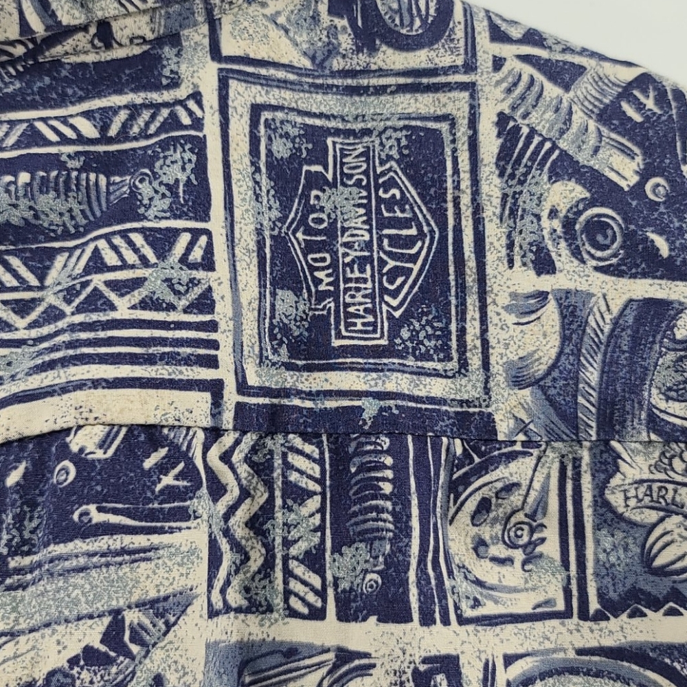 Boys harley Davidson short sleeve button down top - Picture 6 of 6